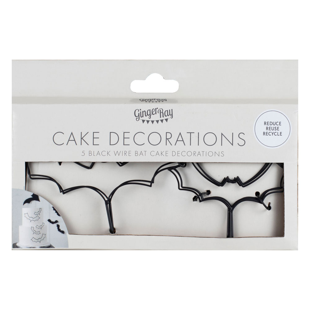 Halloween Cake Decoration - Fledermäuse aus Draht