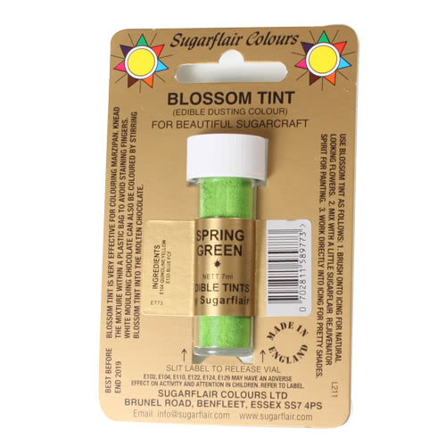 Sugarflair Puder, Spring Green, 7ml