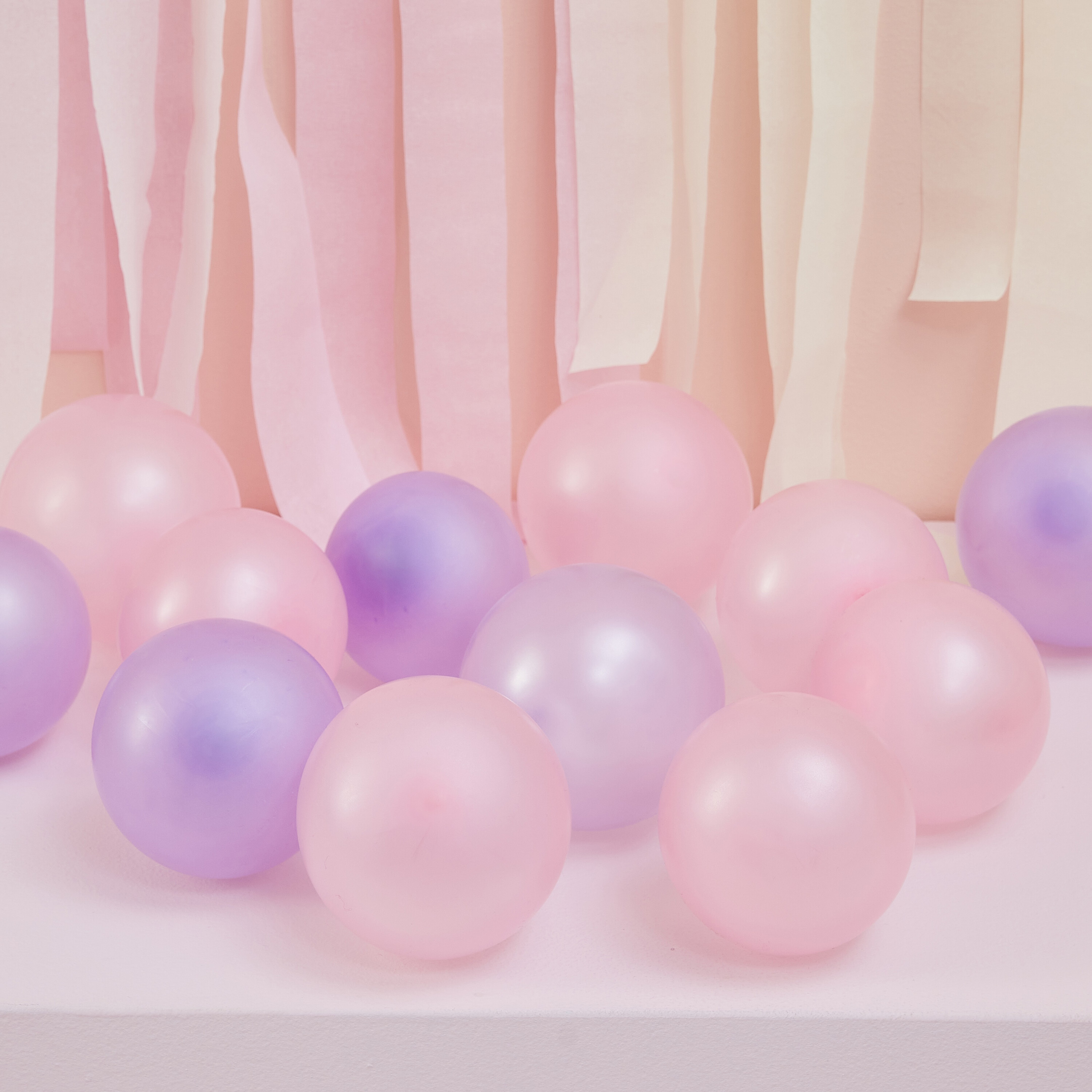 Umweltfreundliche Luftballons - 40 Stück Pink Purple
