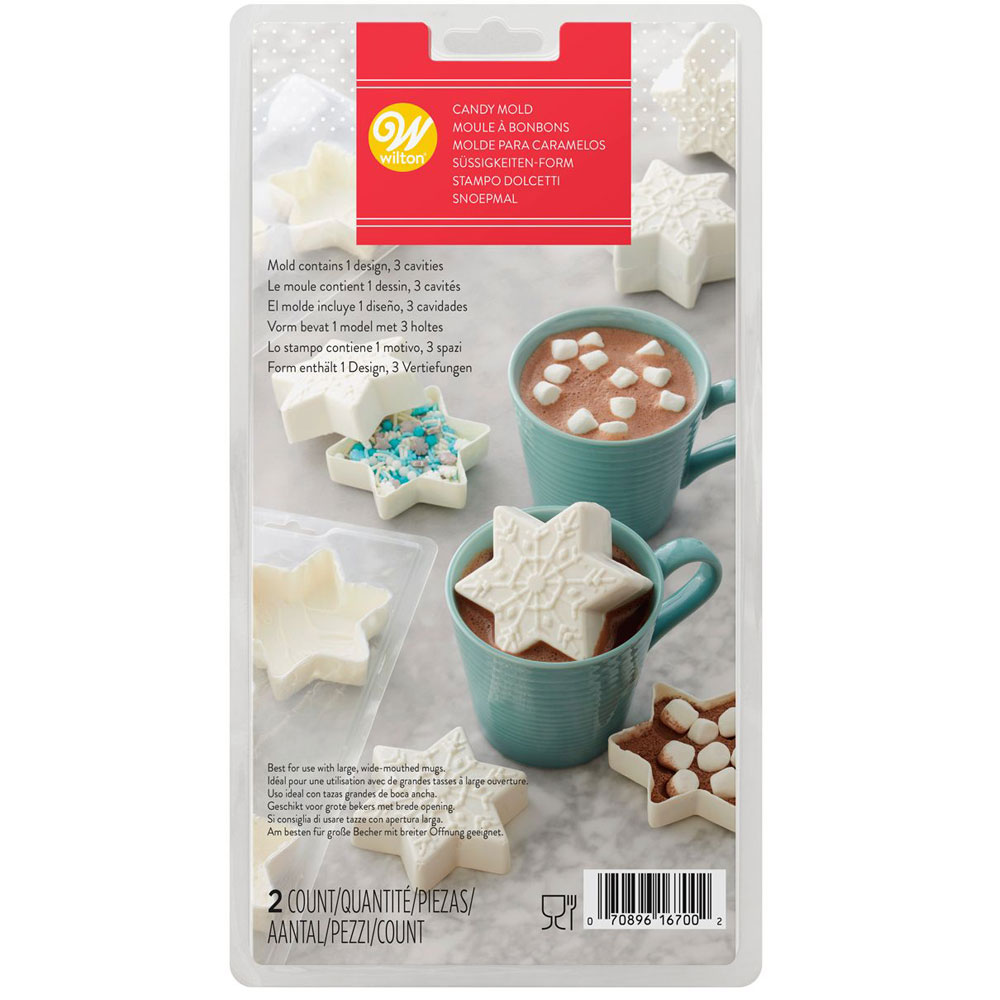 Wilton 3D Hot Chocolate  Mould - Schneeflocke