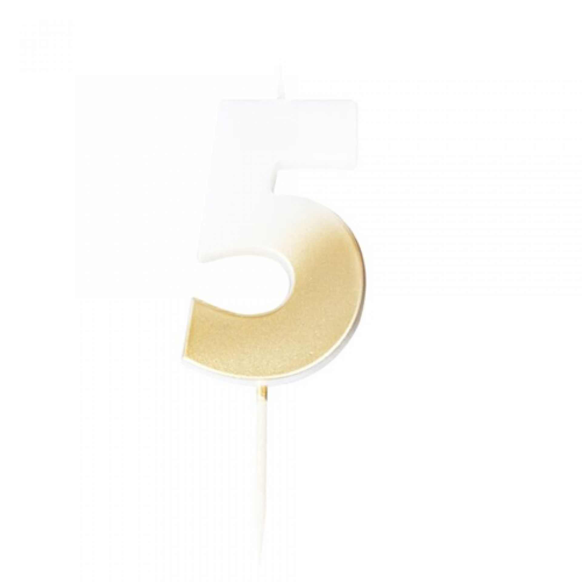 Ginger Ray Geburtstagskerze Mit 3 Zahlen, Gold Ombre – 5 Cm Hoch, Für Kuchen & Deko